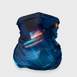 Бандана-труба Туннель из кубов, цвет: 3D-принт