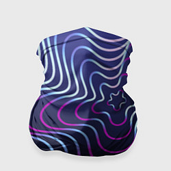 Бандана-труба Динамичная неоновая спираль, цвет: 3D-принт