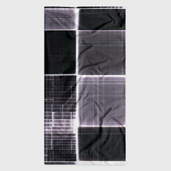 Бандана-труба Серое неоновое в клеточку, цвет: 3D-принт — фото 2