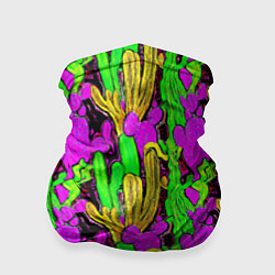 Бандана-труба Абстрактные кактусы, цвет: 3D-принт