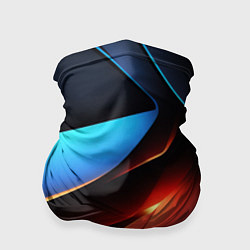 Бандана-труба Красно-синие элементы, цвет: 3D-принт