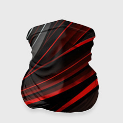 Бандана-труба Black and red abstract, цвет: 3D-принт