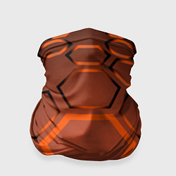 Бандана-труба Оранжевая техноброня, цвет: 3D-принт