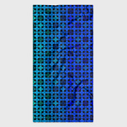Бандана-труба Сине-зеленый геометрический узор, цвет: 3D-принт — фото 2