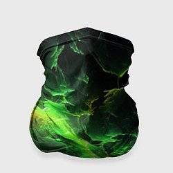 Бандана-труба Зеленая молния, цвет: 3D-принт