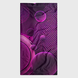 Бандана-труба Фиолетовые шары, цвет: 3D-принт — фото 2