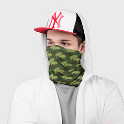 Бандана-труба Свиньи 18 камуфляж, цвет: 3D-принт — фото 2