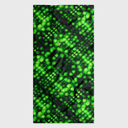 Бандана-труба Зеленые точечные ромбы, цвет: 3D-принт — фото 2