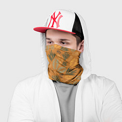 Бандана-труба Мексиканские оранжевые папаротники, цвет: 3D-принт — фото 2