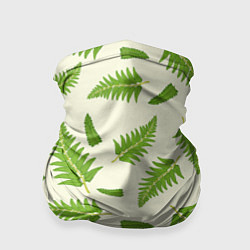 Бандана-труба Лесной зеленый папоротник, цвет: 3D-принт