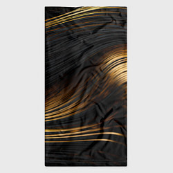 Бандана-труба Black gold waves, цвет: 3D-принт — фото 2