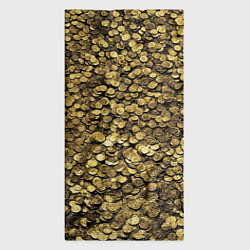 Бандана-труба Золотые монеты, цвет: 3D-принт — фото 2