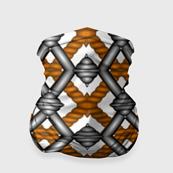 Бандана-труба Абстрактные решетки, цвет: 3D-принт