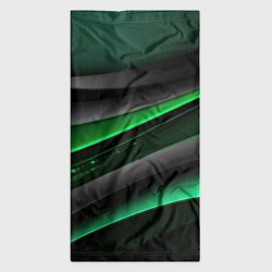 Бандана-труба Black green line, цвет: 3D-принт — фото 2