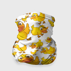 Бандана-труба Yellow ducklings, цвет: 3D-принт