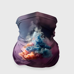 Бандана-труба Разноцветный клуб дыма, цвет: 3D-принт