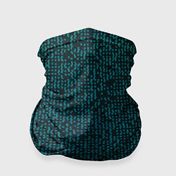 Бандана-труба Паттерн мозаика зелёный, цвет: 3D-принт