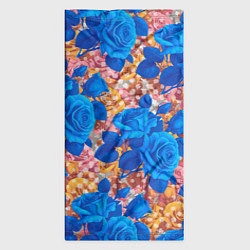 Бандана-труба Цветочный разноцветный узор с розами, цвет: 3D-принт — фото 2