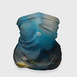 Бандана-труба Абстрактная живопись в стиле импрессионизма, цвет: 3D-принт