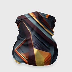 Бандана-труба Разноцветная 3D геометрия узоров метавселенной, цвет: 3D-принт