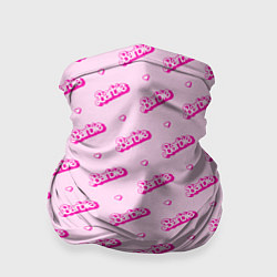 Бандана-труба Паттерн - Барби и сердечки, цвет: 3D-принт