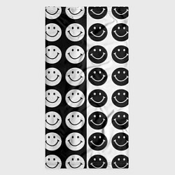 Бандана-труба Smiley black and white, цвет: 3D-принт — фото 2