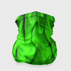Бандана-труба Зеленая абстрактная текстура, цвет: 3D-принт