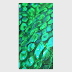 Бандана-труба Объемная зеленая текстура в виде чешуи, цвет: 3D-принт — фото 2