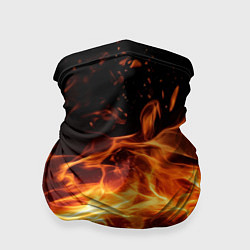 Бандана-труба Огненная текстура, цвет: 3D-принт