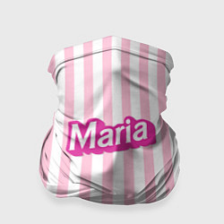 Бандана Имя Мария в стиле Барби: розовая полоска