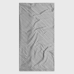 Бандана-труба Чёрные полосы на белом, цвет: 3D-принт — фото 2