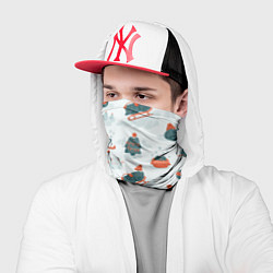 Бандана-труба Зимние веселые лягушки, цвет: 3D-принт — фото 2