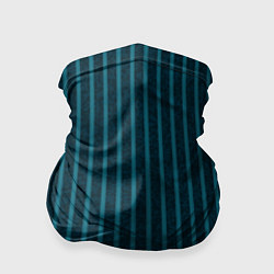 Бандана-труба Текстурные полосы бирюзовый, цвет: 3D-принт