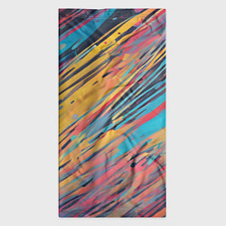 Бандана-труба Разноцветные брызги жёлтые и голубые, цвет: 3D-принт — фото 2
