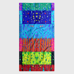 Бандана-труба Геометрическая абстракция - капли дождя, цвет: 3D-принт — фото 2