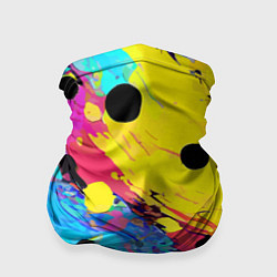 Бандана-труба Цветная абстракция - живопись, цвет: 3D-принт