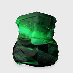 Бандана-труба Зеленые квадратные плиты, цвет: 3D-принт