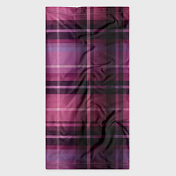 Бандана-труба Фиолетовая шотландская клетка, цвет: 3D-принт — фото 2