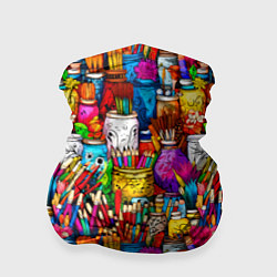 Бандана-труба Набор художника, цвет: 3D-принт