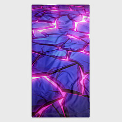 Бандана-труба Неоновые фиолетовые камни со свечением, цвет: 3D-принт — фото 2