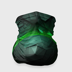 Бандана-труба Абстрактная гармония зеленого, цвет: 3D-принт