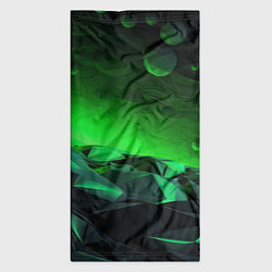 Бандана-труба Абстрактное эхо зелени, цвет: 3D-принт — фото 2
