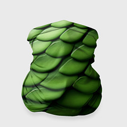 Бандана-труба Зеленая чешуя змеи, цвет: 3D-принт