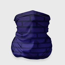 Бандана-труба Фиолетовая кирпичная стена, цвет: 3D-принт
