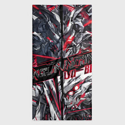 Бандана-труба Киберпанк броня красная, цвет: 3D-принт — фото 2