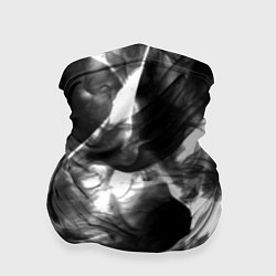 Бандана-труба Черный дым и паттерны, цвет: 3D-принт