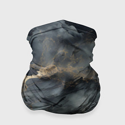 Бандана-труба Темно-серый мрамор, цвет: 3D-принт