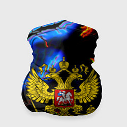 Бандана-труба Россия наша страна герб шторм, цвет: 3D-принт