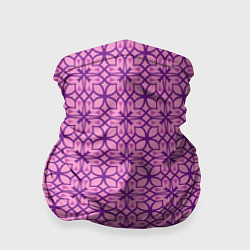 Бандана-труба Фиолетовый орнамент, цвет: 3D-принт