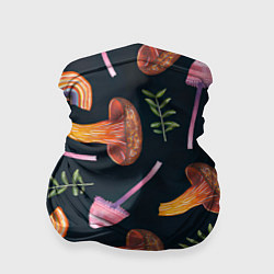 Бандана-труба Goblincore - болотные грибы, цвет: 3D-принт